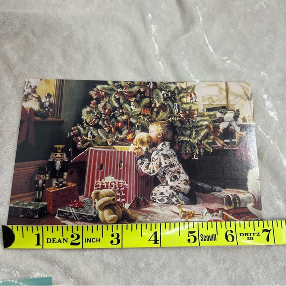 Christmas folded cards set of 20 w/ 10 different designs made in USA - Picture 15 of 16